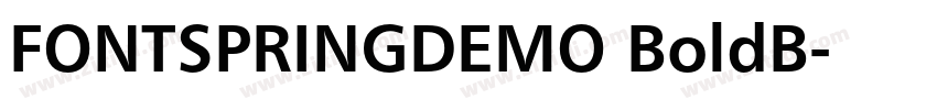 FONTSPRINGDEMO BoldB字体转换
